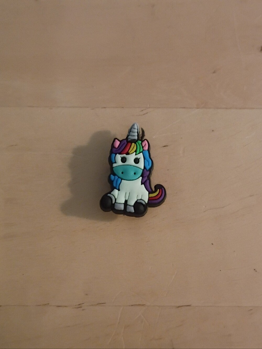 10 for $10 Jibbitz Croc Charms - White Unicorn w/ Multicolored Hair - New